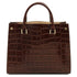 Croque - Croc print leather handbag